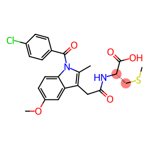 (2R)-2-[[2-[1-(4-chlorobenzoyl)-5-methoxy-2-methyl-indol-3-yl]acetyl]a mino]-3-methylsulfanyl-propanoic acid