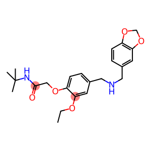 2-(4-{[(1,3-benzodioxol-5-ylmethyl)amino]methyl}-2-ethoxyphenoxy)-N-(tert-butyl)acetamide