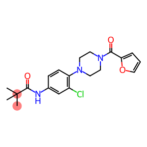N-{3-chloro-4-[4-(2-furoyl)-1-piperazinyl]phenyl}-2,2-dimethylpropanamide