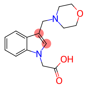 1H-Indole-1-acetic acid, 3-(4-morpholinylmethyl)-