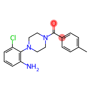 {3-氯-2-[4-(4-甲基苯甲酰)哌嗪-1-基]苯基}胺