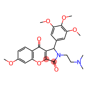 2-[2-(dimethylamino)ethyl]-6-methoxy-1-(3,4,5-trimethoxyphenyl)-1,2-dihydrochromeno[2,3-c]pyrrole-3,9-dione