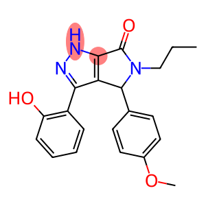 3-(2-hydroxyphenyl)-4-(4-methoxyphenyl)-5-propyl-4,5-dihydropyrrolo[3,4-c]pyrazol-6(2H)-one