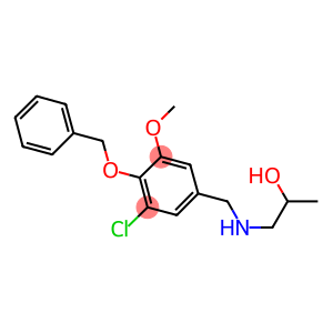 1-{[4-(benzyloxy)-3-chloro-5-methoxybenzyl]amino}-2-propanol
