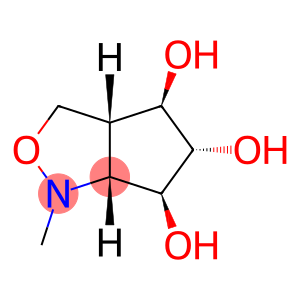 1H-Cyclopent[c]isoxazole-4,5,6-triol, hexahydro-1-methyl-, [3aR-(3aα,4α,5β,6α,6aα)]- (9CI)