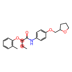 2-(2-methylphenoxy)-N-[4-(tetrahydro-2-furanylmethoxy)phenyl]butanamide