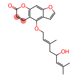 (E)-4-[(5-Hydroxy-3,7-dimethyl-2,6-octadien-1-yl)oxy]-7H-furo[3,2-g][1]benzopyran-7-one