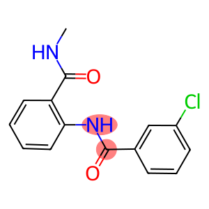 2-[(3-chlorobenzoyl)amino]-N-methylbenzamide