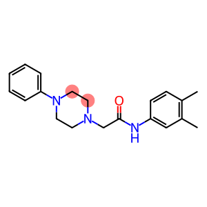 N-(3,4-DIMETHYLPHENYL)-2-(4-PHENYLPIPERAZINO)ACETAMIDE