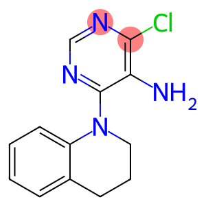 5-Pyrimidinamine, 4-chloro-6-(3,4-dihydro-1(2H)-quinolinyl)-