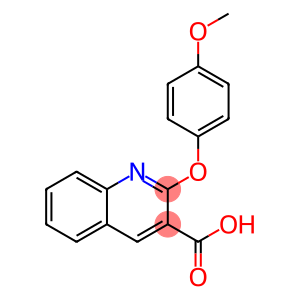 3-Quinolinecarboxylic acid, 2-(4-methoxyphenoxy)-