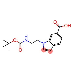 1H-Indole-6-carboxylic acid, 1-[2-[[(1,1-dimethylethoxy)carbonyl]amino]ethyl]-