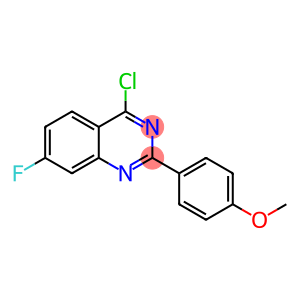 Quinazoline, 4-chloro-7-fluoro-2-(4-methoxyphenyl)-