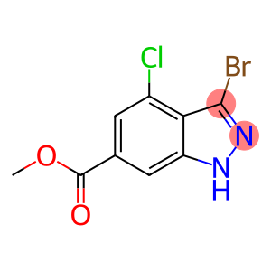 1H-Indazole-6-carboxylic acid, 3-bromo-4-chloro-, methyl ester