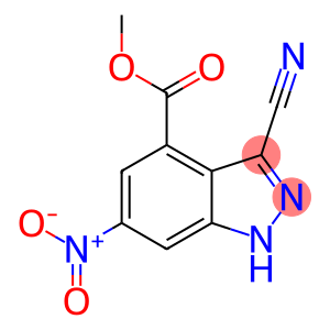 3-Cyano-6-nitro-1H-indazole-4-carboxylic acid methyl ester