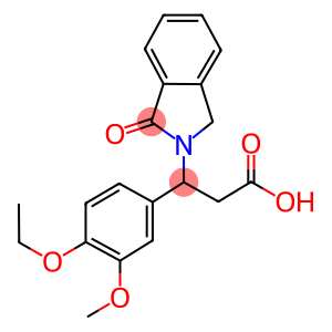 3-(4-ETHOXY-3-METHOXYPHENYL)-3-(1-OXO-1,3-DIHYDRO-2H-ISOINDOL-2-YL)PROPANOIC ACID