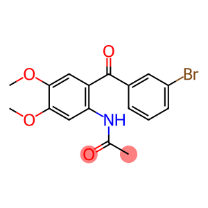 Acetamide, N-[2-(3-bromobenzoyl)-4,5-dimethoxyphenyl]-