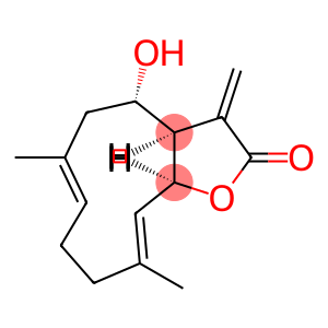 Cyclodeca[b]furan-2(3H)-one, 3a,4,5,8,9,11a-hexahydro-4-hydroxy-6,10-dimethyl-3-methylene-, (3aR,4S,6E,10E,11aS)-