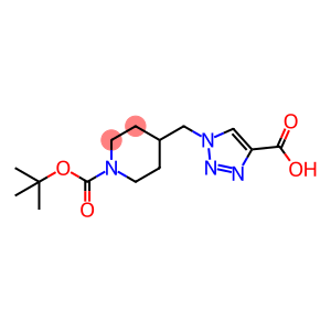 1-Piperidinecarboxylic acid, 4-[(4-carboxy-1H-1,2,3-triazol-1-yl)methyl]-, 1-(1,1-dimethylethyl) ester