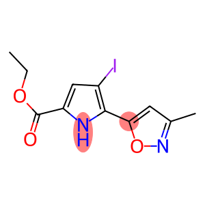 ethyl 4-iodo-5-(3-methyl-5-isoxazolyl)-1H-pyrrole-2-carboxylate