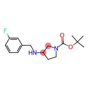 3-(3-FLUORO-BENZYLAMINO)-PYRROLIDINE-1-CARBOXYLIC ACID TERT-BUTYL ESTER