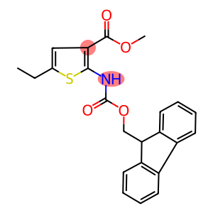 methyl 5-ethyl-2-{[(9H-fluoren-9-ylmethoxy)carbonyl]amino}-3-thiophenecarboxylate