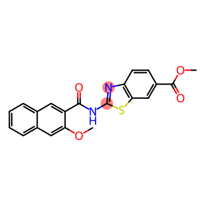 methyl 2-[(3-methoxy-2-naphthoyl)amino]-1,3-benzothiazole-6-carboxylate