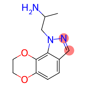 1H-[1,4]Dioxino[2,3-g]indazole-1-ethanamine,  7,8-dihydro--alpha--methyl-