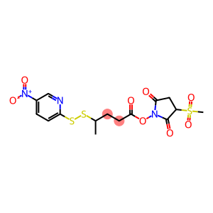 3-(Methylsulfonyl)-2,5-dioxopyrrolidin-1-yl 4-((5-nitropyridin-2-yl)disulfanyl)pentanoate