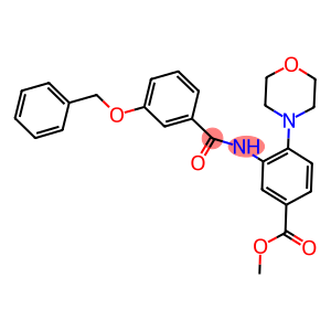 methyl 3-{[3-(benzyloxy)benzoyl]amino}-4-(4-morpholinyl)benzoate