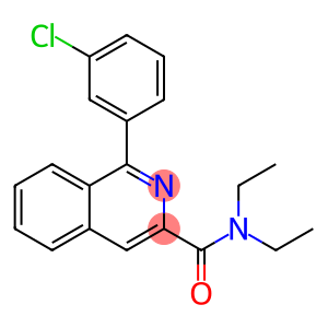 3-Isoquinolinecarboxamide, 1-(3-chlorophenyl)-N,N-diethyl-