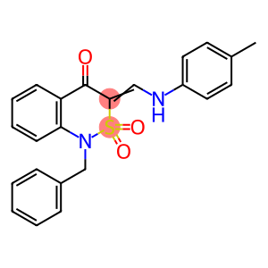 1H-2,1-Benzothiazin-4(3H)-one, 3-[[(4-methylphenyl)amino]methylene]-1-(phenylmethyl)-, 2,2-dioxide