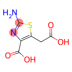 2-amino-5-(carboxymethyl)-4-thiazolecarboxylic acid