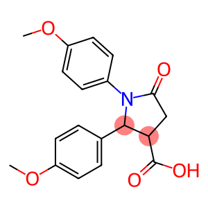 1,2-双(4-甲氧苯基)-5-氧代吡咯烷-3-羧酸