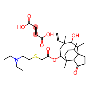 [[2-(diethylamino)ethyl]thio]-acetic acid 6-ethenyldecahydro-5-hydroxy-4,6,9,10-tetramethyl-1-oxo-3a,9-propano-3ah-cyclopentacycloocten-8-yl ester (e)-2-butenedioate
