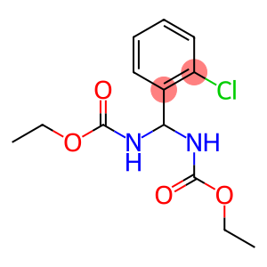 Carbamic acid, [(2-chlorophenyl)methylene]bis-, diethyl ester (9CI)