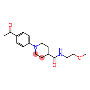4-Piperidinecarboxamide, 1-(4-acetylphenyl)-N-(2-methoxyethyl)-