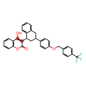 2h-1-benzopyran-2-one,4-hydroxy-3-(1,2,3,4-tetrahydro-3-(4-((4-(trifluoromethy