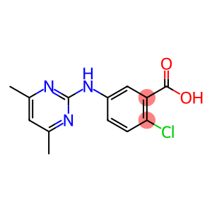 Benzoic acid, 2-chloro-5-[(4,6-dimethyl-2-pyrimidinyl)amino]-