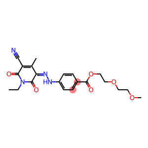 Benzoic  acid,  4-[(2Z)-(5-cyano-1-ethyl-1,6-dihydro-4-methyl-2,6-dioxo-3(2H)-pyridinylidene)hydrazino]-,  2-(2-methoxyethoxy)ethyl  ester  (9CI)