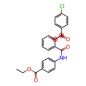 ethyl 4-{[2-(4-chlorobenzoyl)benzoyl]amino}benzoate