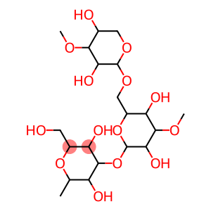 2-((3,5-二羟基-2-(羟甲基)-6-甲基四氢-2H-吡喃-4-基)氧基)-6-(((3,5-二羟基-4-甲氧基四氢-2H-吡喃-2-基)氧基)甲基)-4-甲氧基四氢-2H-吡喃-3,5-二醇