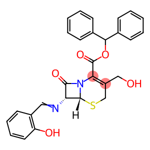 (6R,7R)-3-Hydroxymethyl-8-oxo-7α-salicylideneamino-5-thia-1-azabicyclo[4.2.0]oct-2-ene-2-carboxylic acid benzhydryl ester