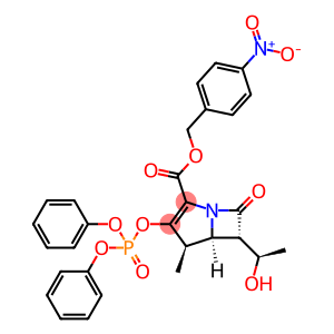 [4R-[4α, 5β,6β(R*)]]-3-[(diphenoxyphosphinyl)oxy]-6-(1-hydroxyethyl)-4-methyl-7-oxo-1-azabicyclo[3.2.0]hept-2-ene-2-carboxylic acid