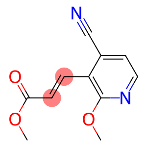2-Propenoic  acid,  3-(4-cyano-2-methoxy-3-pyridinyl)-,  methyl  ester,  (2E)-