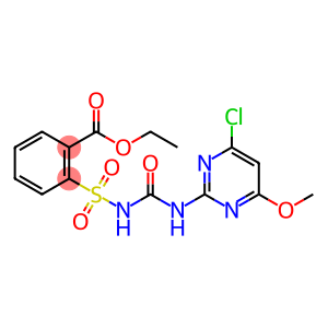 2-[[[[(4-Chloro-6-methoxy-2-pyrimidinyl)amino]carbonyl]amino]sulfonyl]benzoic acid ethyl ester
