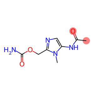 Acetamide, N-(2-(((aminocarbonyl)oxy)methyl)-1-methyl-1H-imidazol-5-yl )-