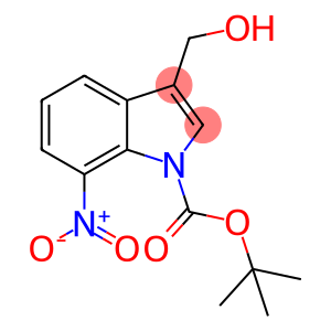 3-(Hydroxymethyl)-7-nitro-1H-indole, N-BOC protected