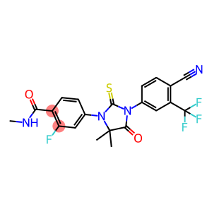 4-{3-[4-cyano-3-(trifluoromethyl)phenyl]-5,5-dimethyl-4-oxo-2-thioxoimidazolidin-1-yl}-2-fluoro-N-methylbenzamide