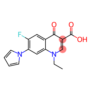 1-Ethyl-6-fluoro-1,4-dihydro-4-oxo-7-(1H-pyrrol-1-yl)-3-quinolinecarboxylic acid